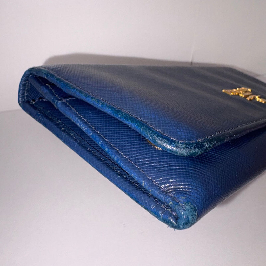 Prada Blue Saffiano Wallet - PROJECT