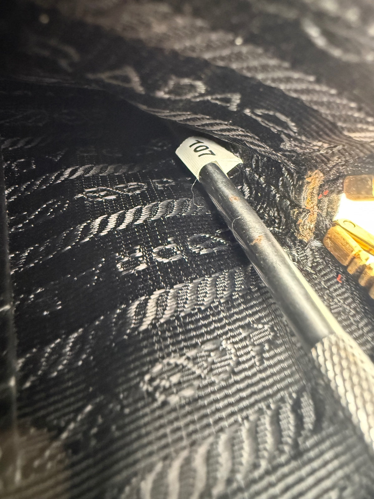 Prada Diagramme Double Zip Chain Clutch