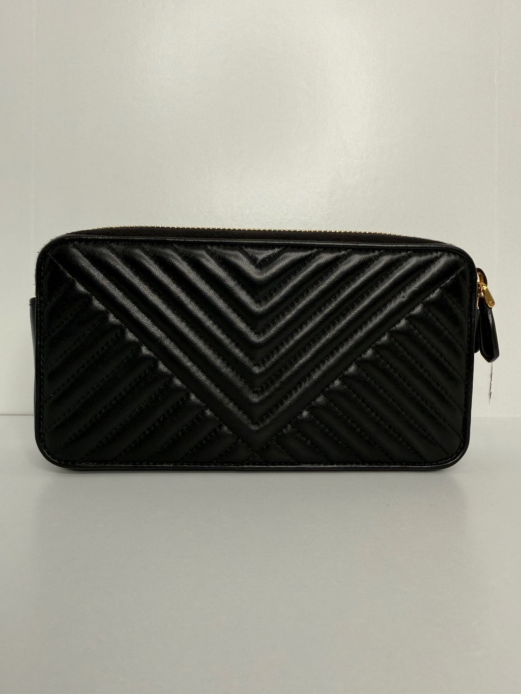 Prada Diagramme Double Zip Chain Clutch